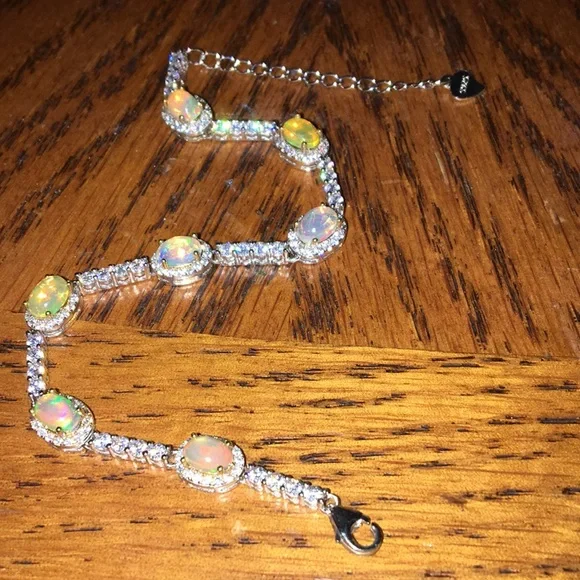 Opal bracelet in 925 - Picture 2 of 3